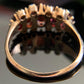 Victorian 10k Gold Garnet Seed Pearl Ring Size 6